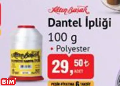 ALTIN BAŞAK DANTEL İPLİĞİ 100 G ALTIN BAŞAK DANTEL İPLİĞİ 100 G